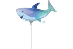 Foil Balloon - Mini Shape - Shark - 23 cm
